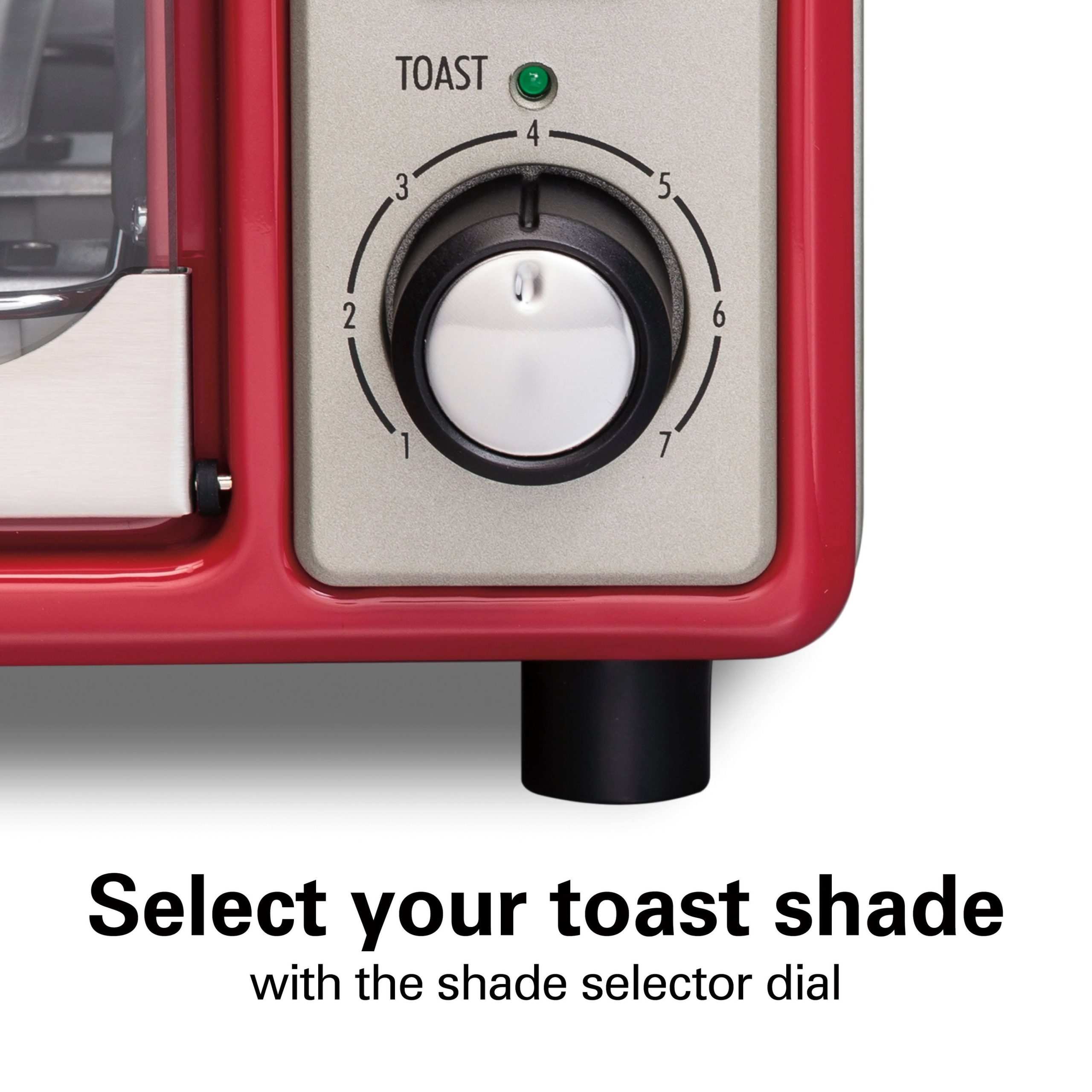 Hamilton Beach – Toastation 2-Slice Countertop Toaster and Toaster Oven – Red 22724 - Image 5