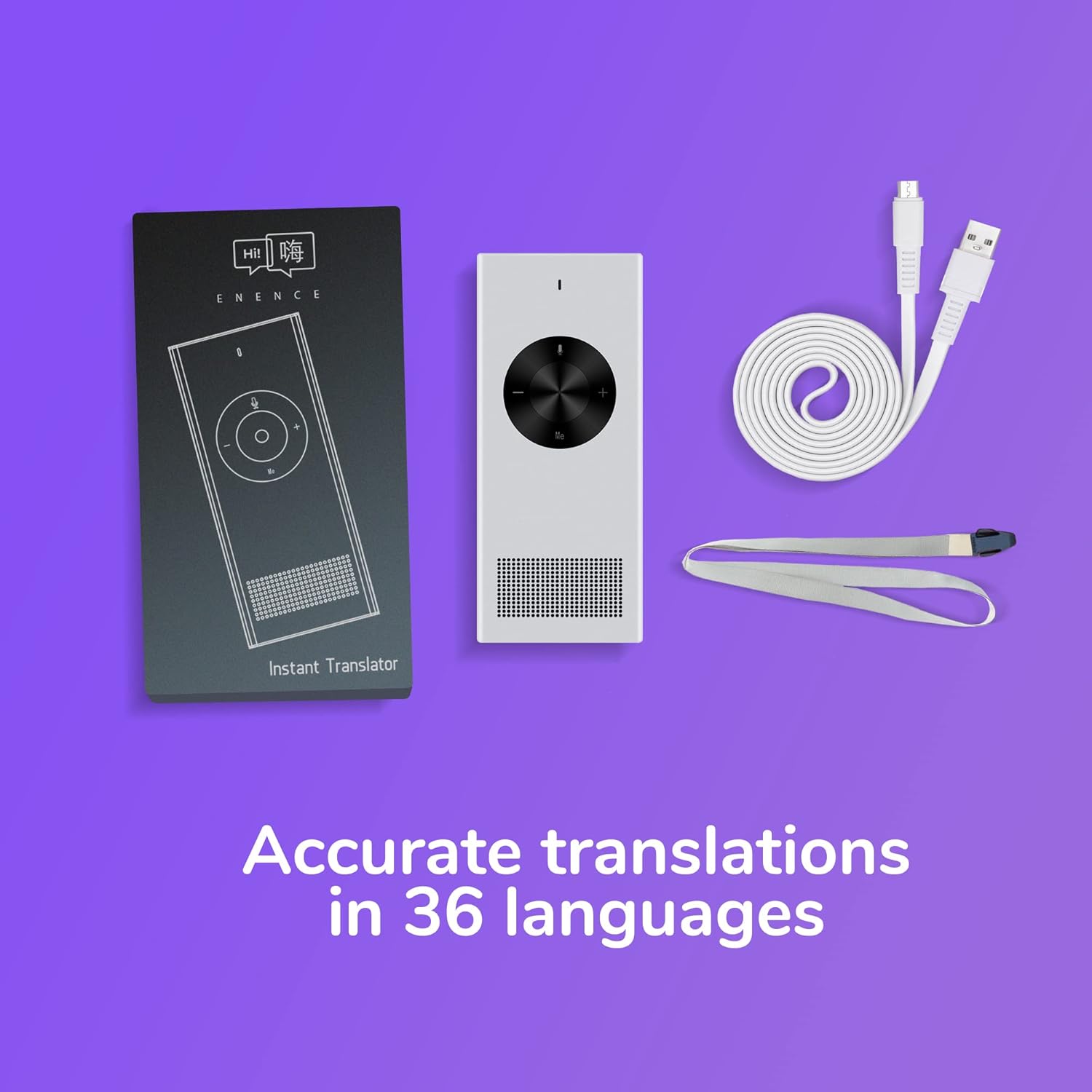 Muama Enence Instant Two-Way Translator. Portable Real-time Translation in 36 Different Languages. Perfect as a Pocket Dictionary and for Learning, Travel and Business Communications - Image 3