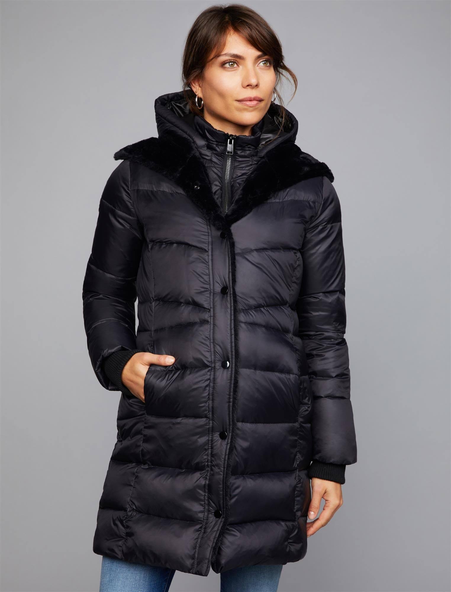 A Pea in The Pod – Quilted Puffer Maternity Jacket – M