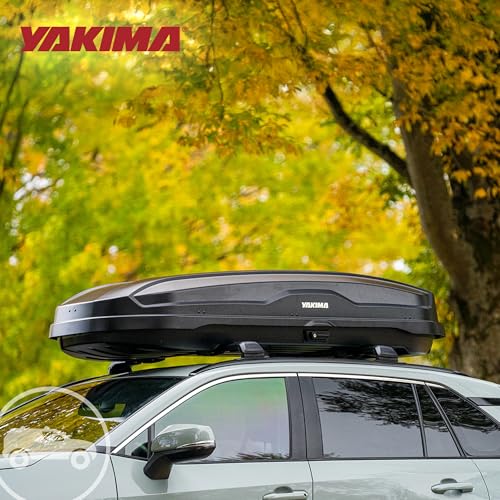 Yakima Roof Cargo Carrier, Vehicle Rooftop Hard Shell Travel Storage Box with SKS Lock, SkyBox NX XL, 18 Cubic Feet, Black - Image 24
