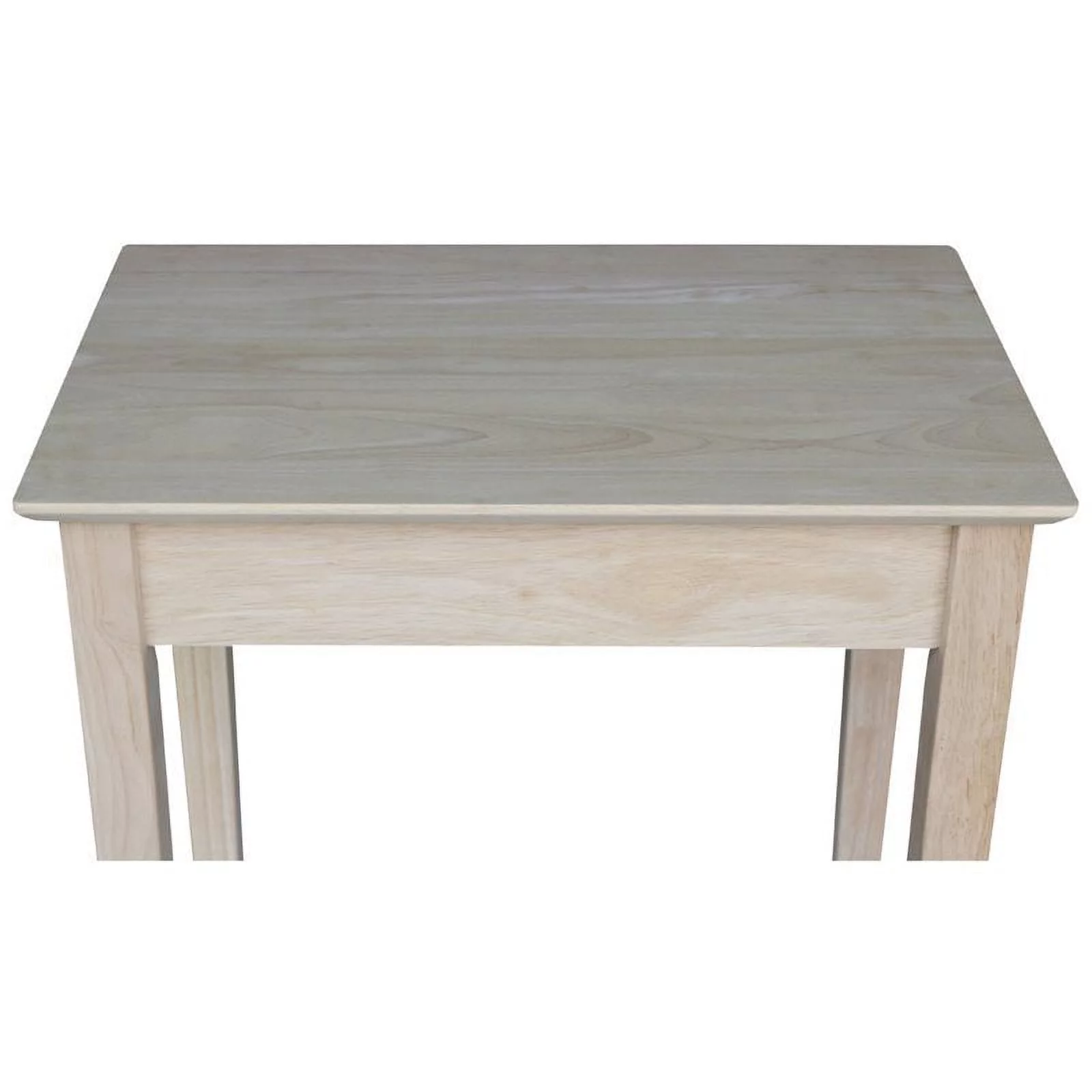 Pemberly Row 1 Drawer Transitional Wood Narrow End Table in Natural - Image 4