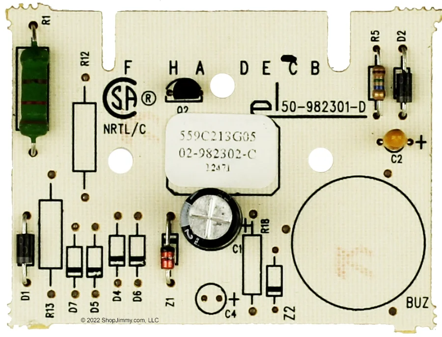GE Dryer WE04X10103 559C213G05 Dampness Sensor Control Board – No Buzzer
