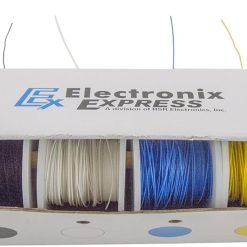 Electronix Express 27WK30WWR100 Solid 30 Gauge Wire Wrap, Kynar Insulated Wire Kit with 6-100′ Spools Pack of 2